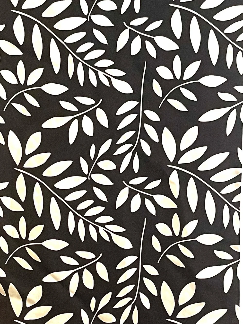 Black & White Leaf & Chevron Scarf!